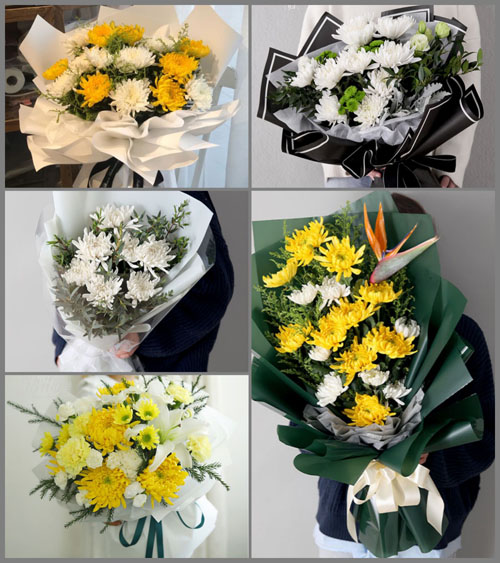 山东济南市中区舜耕街道白事花束代送